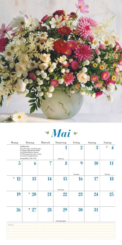 Bild: 4250809652832 | DUMONT - Blumenliebe 2025 Broschürenkalender, 30x30cm, Kalender mit...