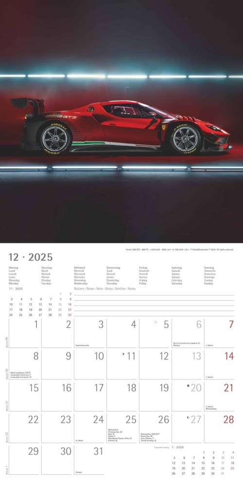 Bild: 4251732340957 | Alpha Edition - High Speed 2025 Broschürenkalender, 30x30cm,...