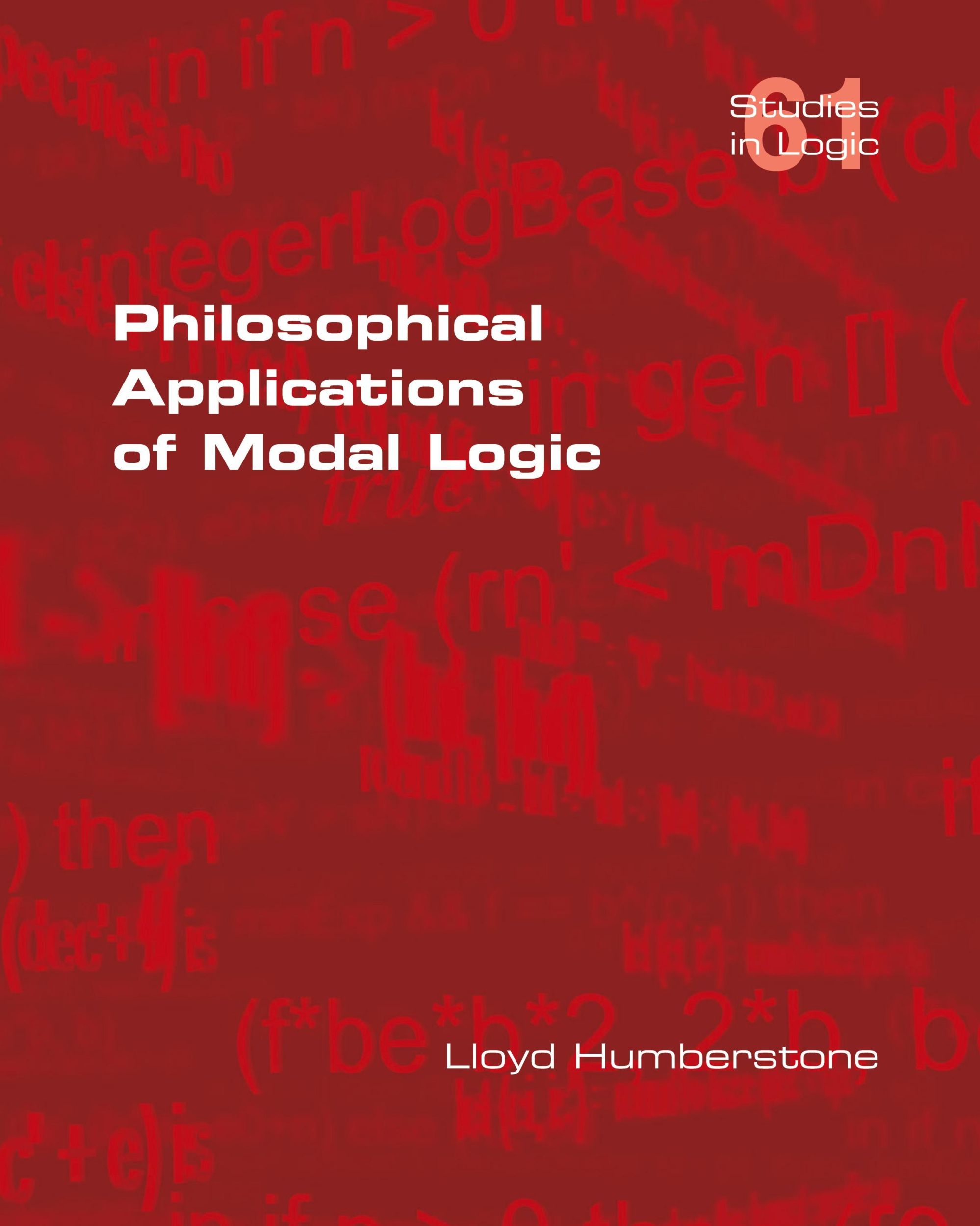 Cover: 9781848901964 | Philosophical Applications of Modal Logic | Lloyd Humberstone | Buch