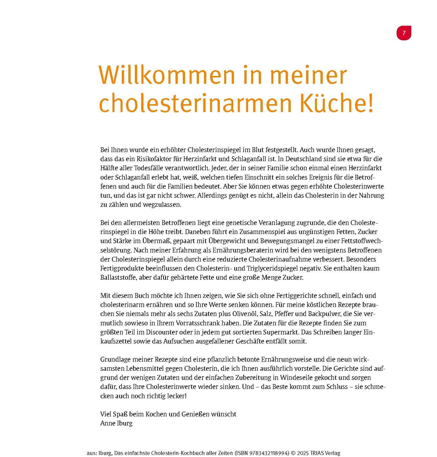 Bild: 9783432118994 | Das einfachste Cholesterin-Kochbuch aller Zeiten | Anne Iburg | Buch