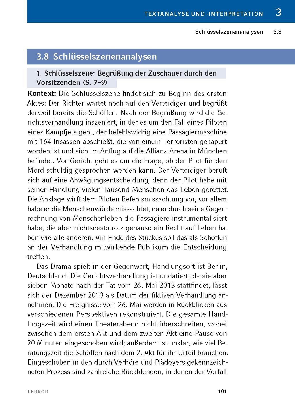 Bild: 9783804420946 | Terror - Textanalyse und Interpretation | Ferdinand von Schirach