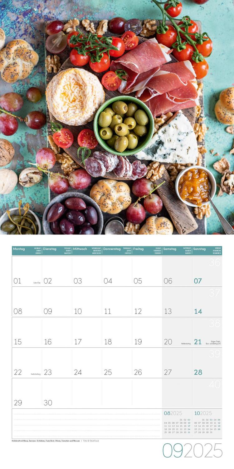 Bild: 9783838445298 | Food Kalender 2025 - 30x30 | Ackermann Kunstverlag | Kalender | 28 S.