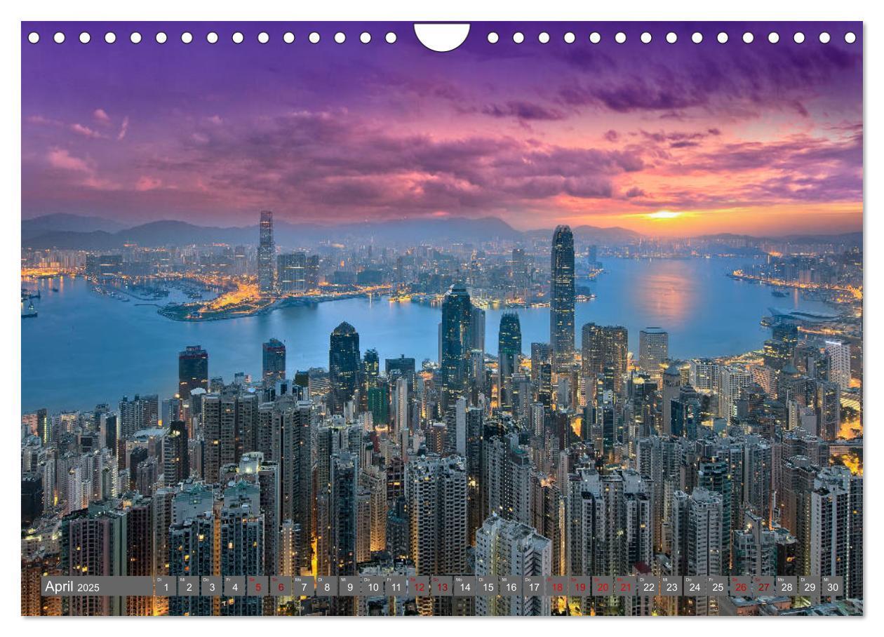 Bild: 9783435128938 | Hong Kong Citylights (Wandkalender 2025 DIN A4 quer), CALVENDO...