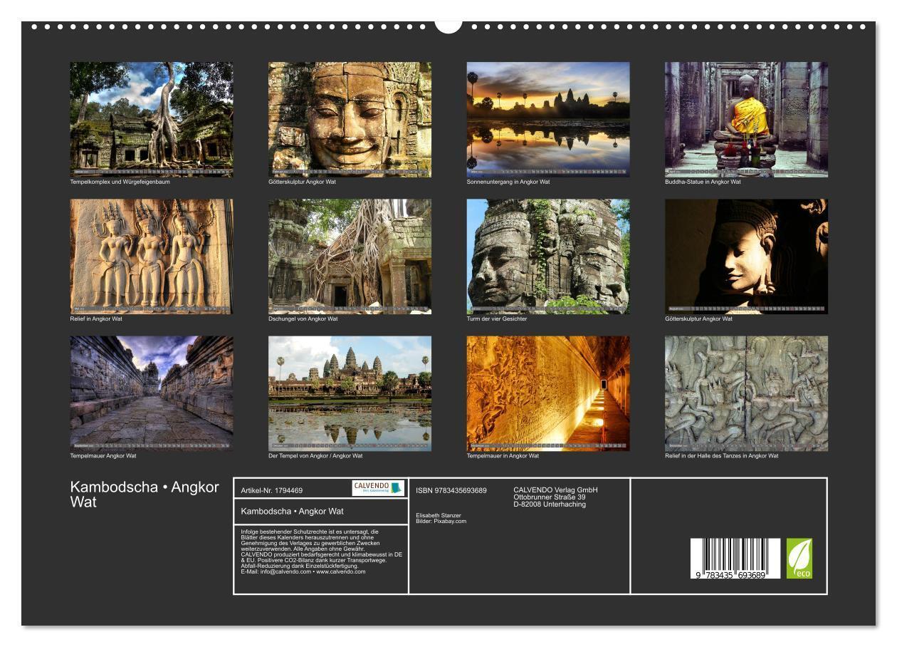 Bild: 9783435693689 | Kambodscha ¿ Angkor Wat (hochwertiger Premium Wandkalender 2025 DIN...