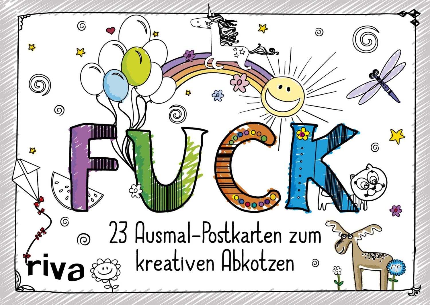 Cover: 9783742302793 | FUCK | 23 verfluchte Ausmal-Postkarten zum kreativen Abkotzen | Verlag