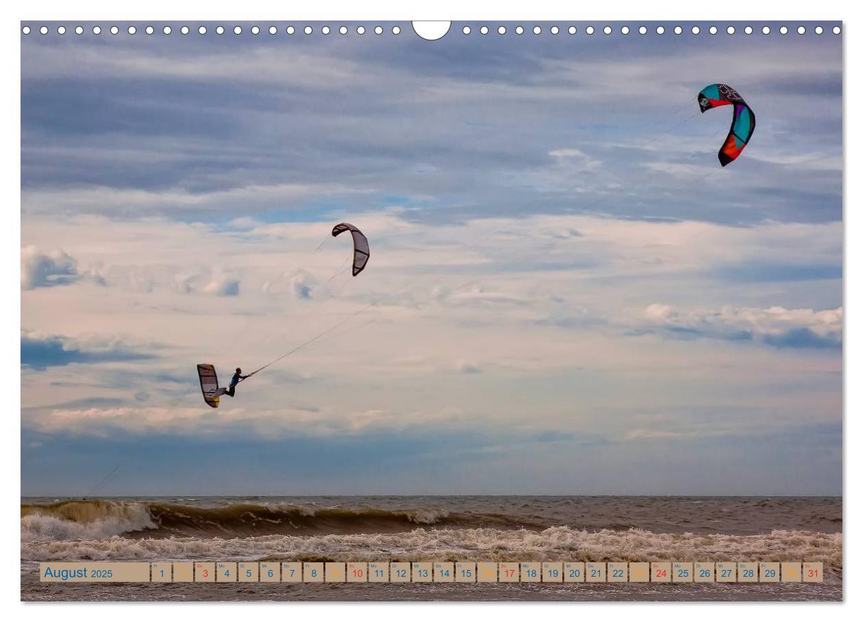 Bild: 9783435727117 | Kitesurfen - über den Wellen (Wandkalender 2025 DIN A3 quer),...