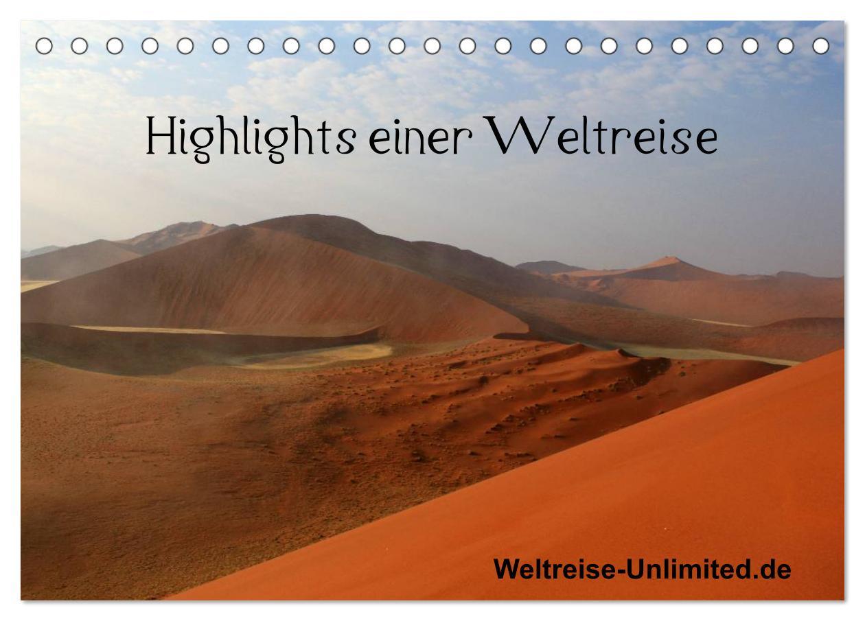 Cover: 9783435703005 | Highlights einer Weltreise (Tischkalender 2025 DIN A5 quer),...