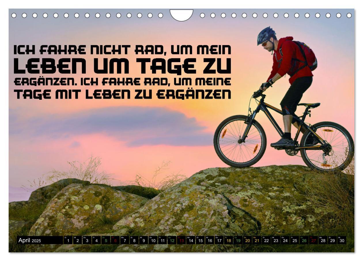 Bild: 9783383792526 | Faszination Fahrrad - coole Sprüche (Wandkalender 2025 DIN A4...