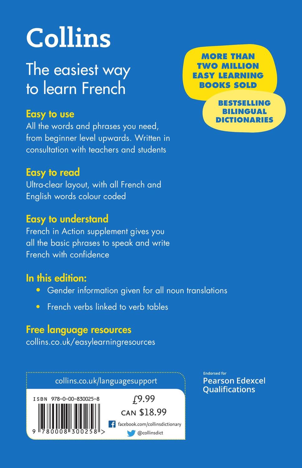 Rückseite: 9780008300258 | Easy Learning French Dictionary | Trusted Support for Learning | Buch