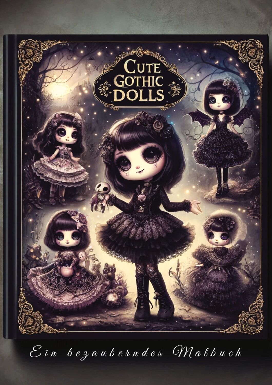 Cover: 9783384231994 | Verträumte Goth-Puppen | Ein bezauberndes Malbuch | Clara Farbenfroh