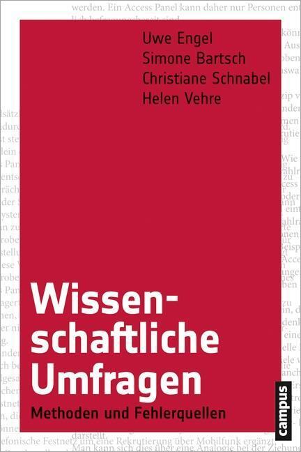 Cover: 9783593397573 | Wissenschaftliche Umfragen | Methoden und Fehlerquellen | Engel | Buch