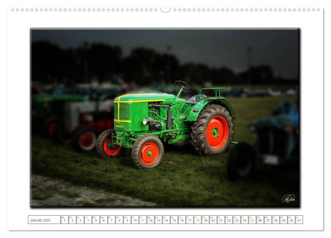 Bild: 9783435630066 | Oldtimer - Traktor Liebe (Wandkalender 2025 DIN A2 quer), CALVENDO...