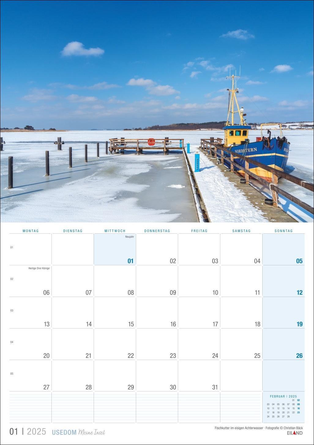 Bild: 9783964023490 | Usedom ...meine Insel Kalender 2025 | Eiland | Kalender | 13 S. | 2025