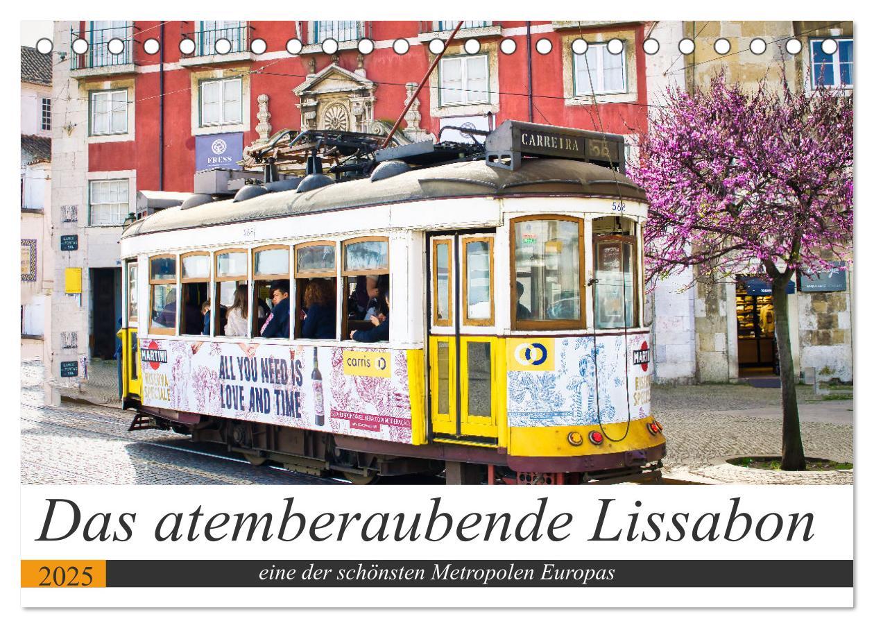 Cover: 9783435078950 | Das atemberaubende Lissabon (Tischkalender 2025 DIN A5 quer),...