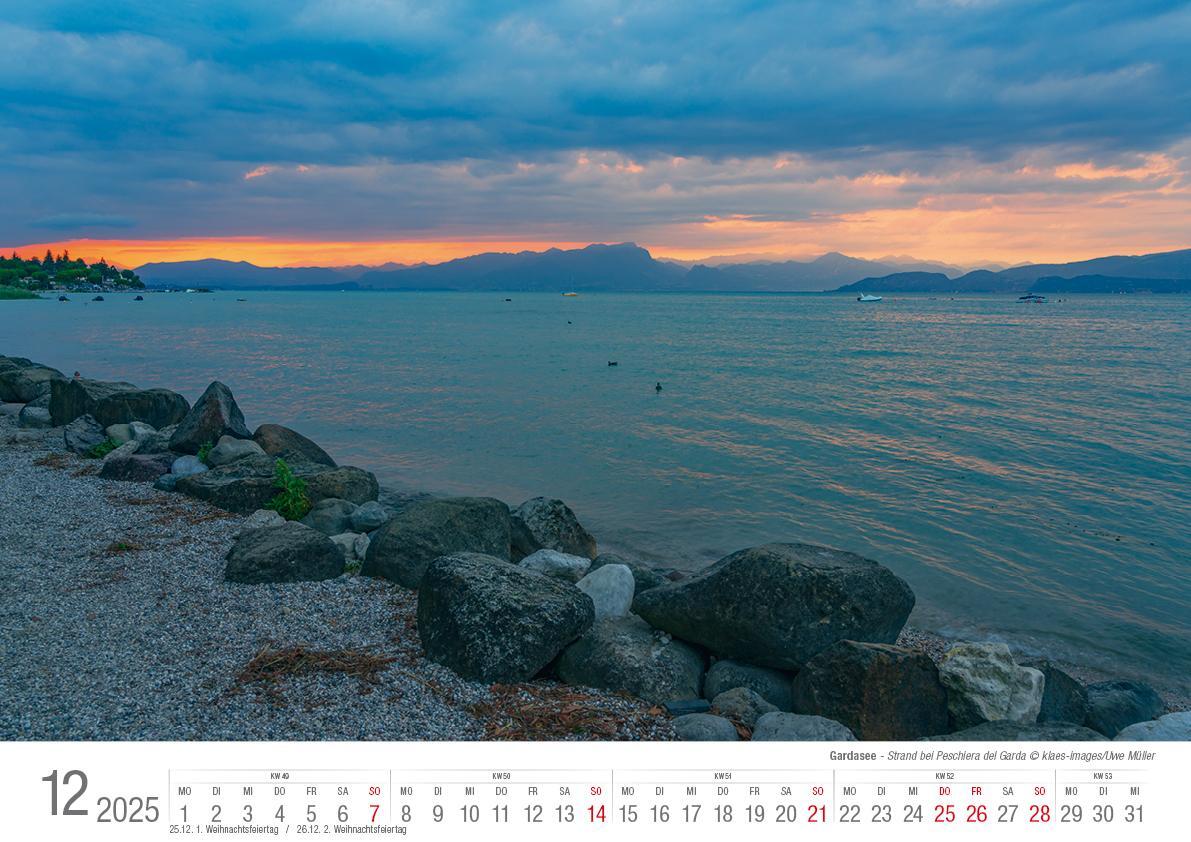 Bild: 9783965352223 | Gardasee 2025 Bildkalender A3 cm quer, spiralgebunden | Holger Klaes