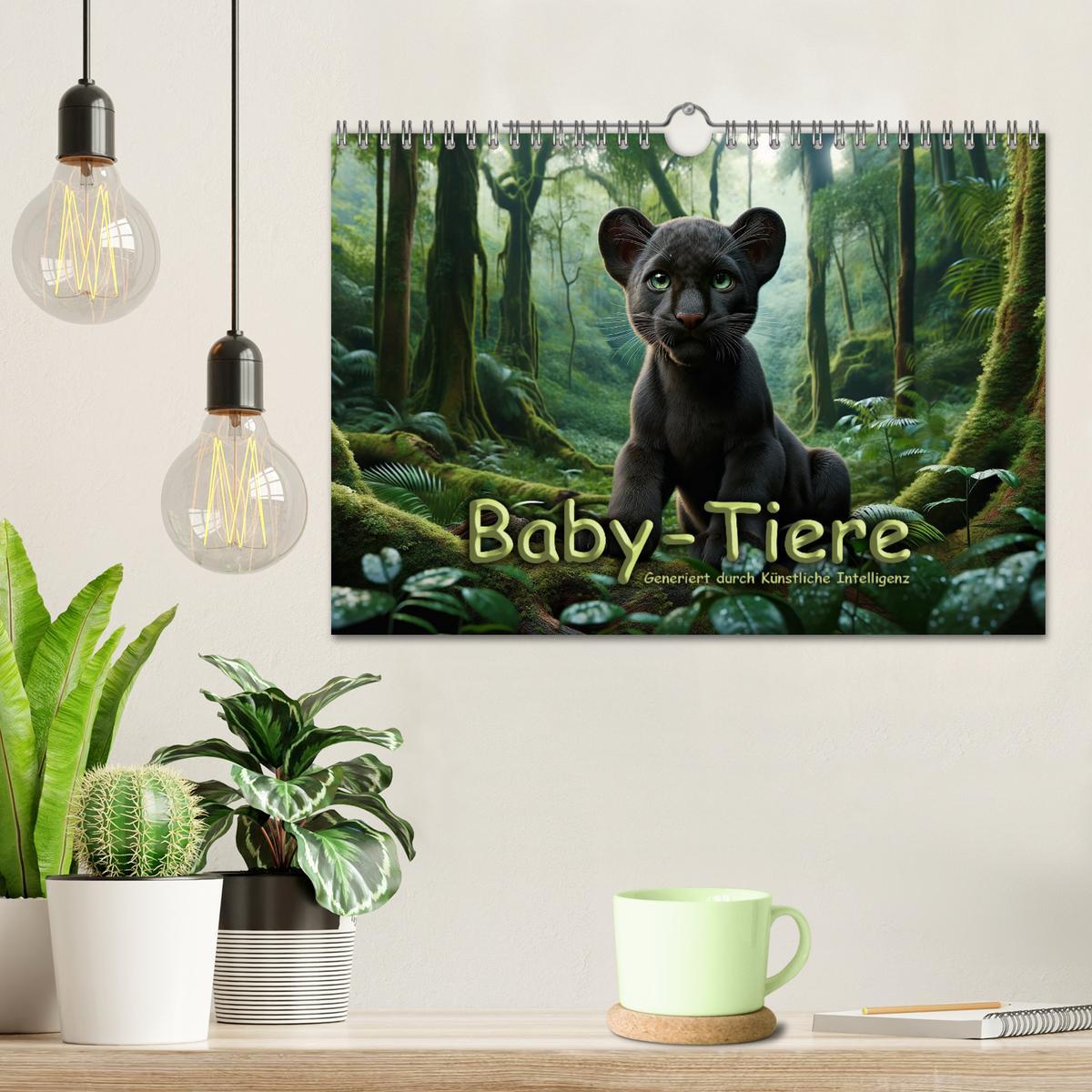 Bild: 9783383766541 | Baby-Tiere (Wandkalender 2025 DIN A4 quer), CALVENDO Monatskalender