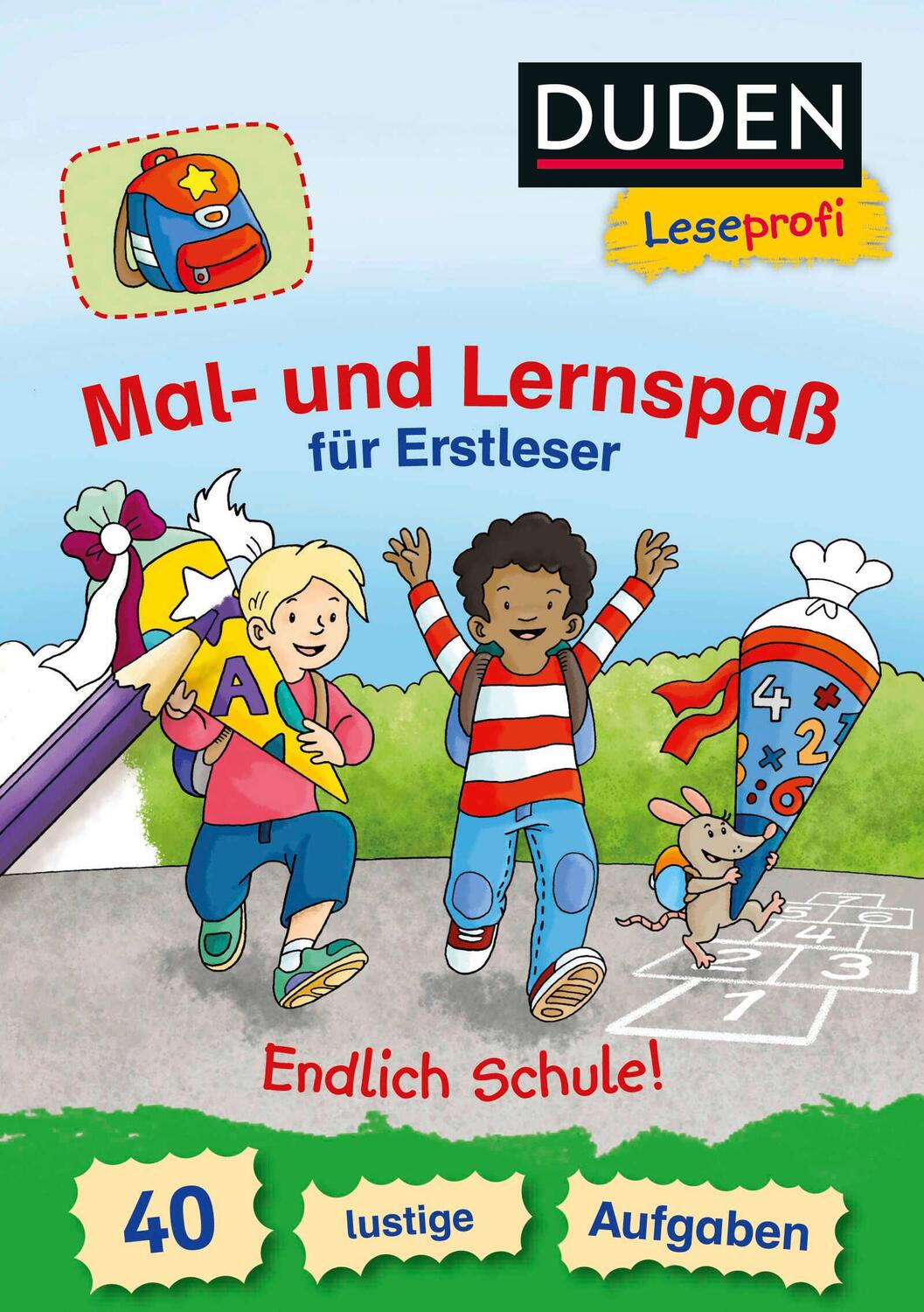 Cover: 9783737334174 | Duden Leseprofi - Mal- und Lernspaß für Erstleser. Endlich Schule!