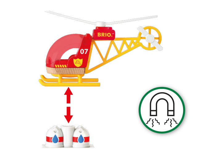 Bild: 7312350337976 | 33797 BRIO Feuerwehr-Hubschrauber | BRIO® | Stück | In Schachtel