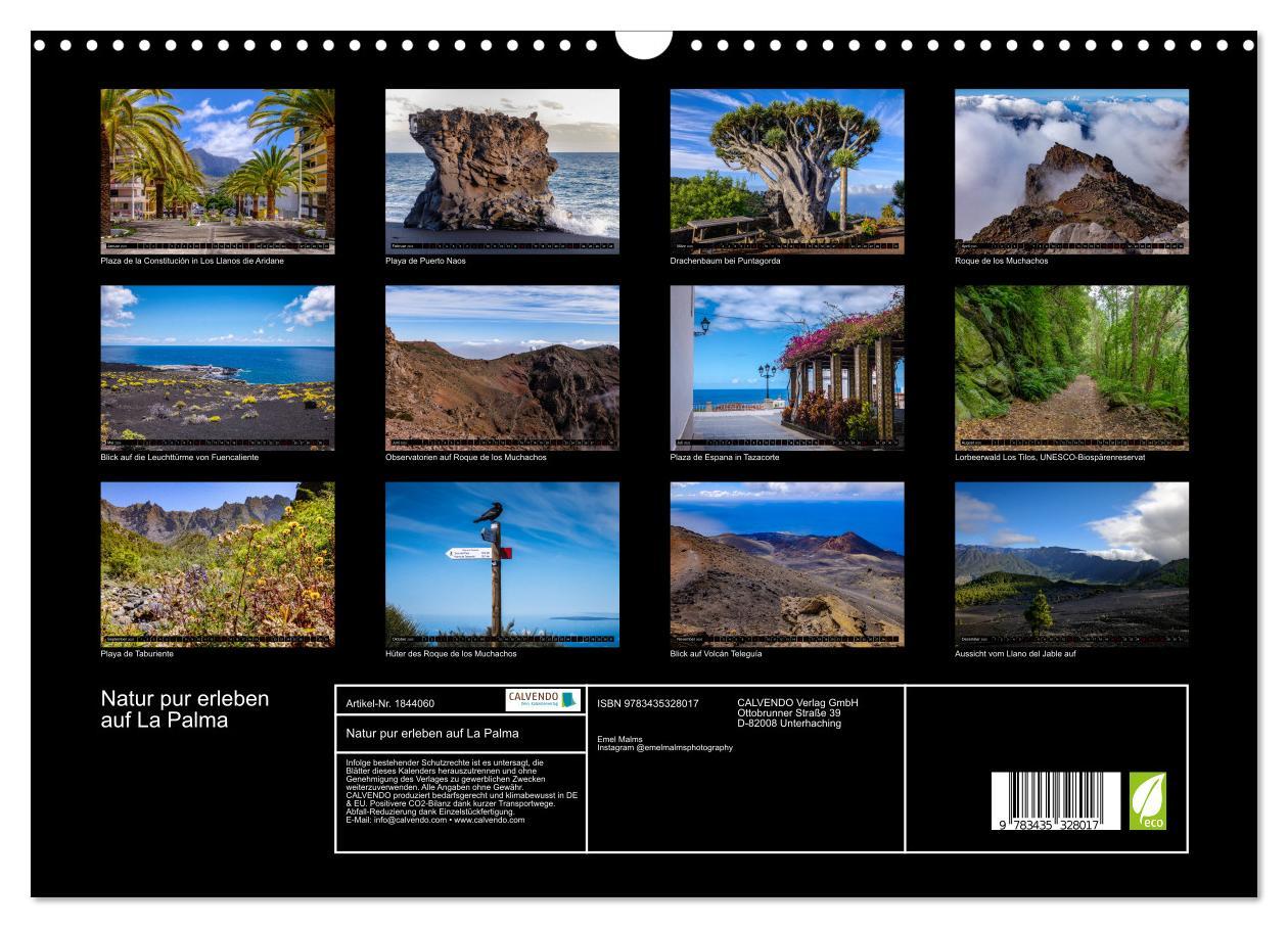 Bild: 9783435328017 | Natur pur erleben auf La Palma (Wandkalender 2025 DIN A3 quer),...