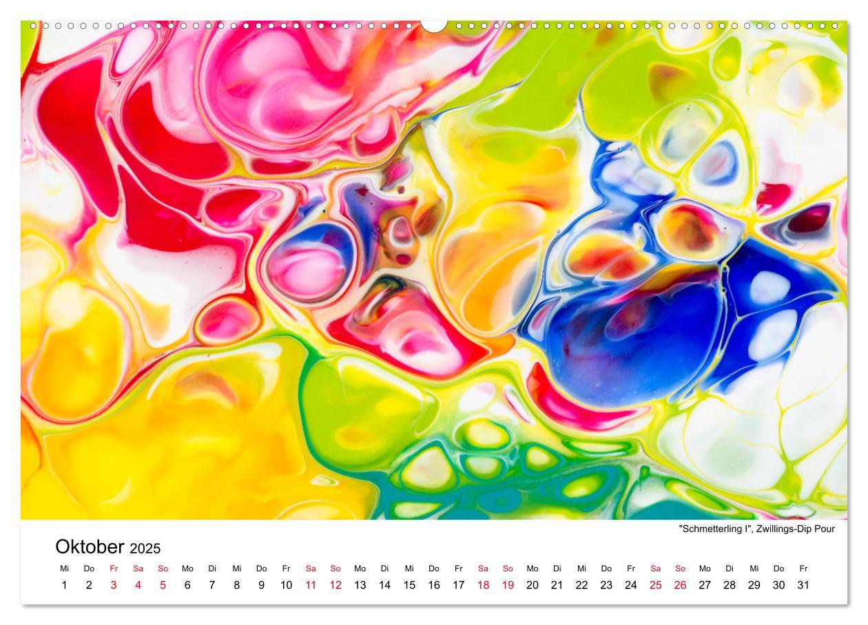 Bild: 9783435175727 | Acrylic Pouring - Faszinierende Farben und Formen (Wandkalender...