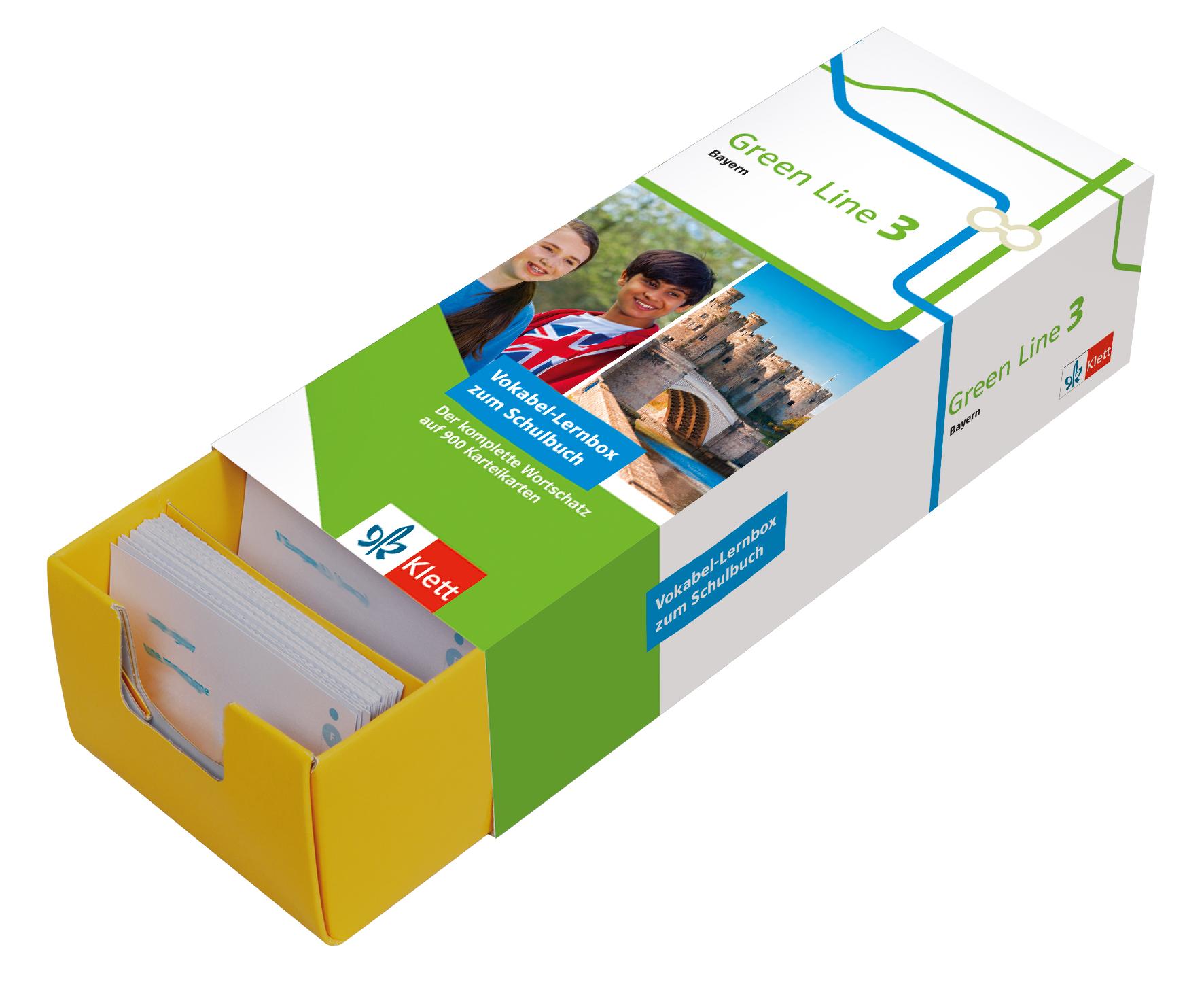 Cover: 9783129240526 | Green Line 3 Bayern Klasse 7 Vokabel-Lernbox zum Schulbuch | Buch