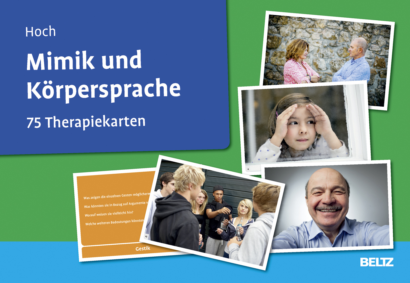 Cover: 4019172100032 | Mimik und Körpersprache, 75 Therapiekarten | Roman Hoch | Box | 75 S.