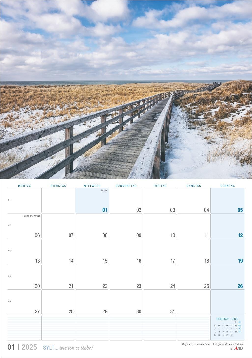 Bild: 9783964023438 | Sylt ... wie ich es liebe Kalender 2025 | Eiland | Kalender | 13 S.