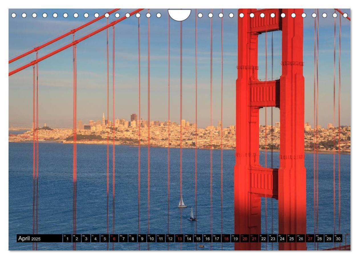 Bild: 9783435742387 | Golden Gate Bridge (Wandkalender 2025 DIN A4 quer), CALVENDO...