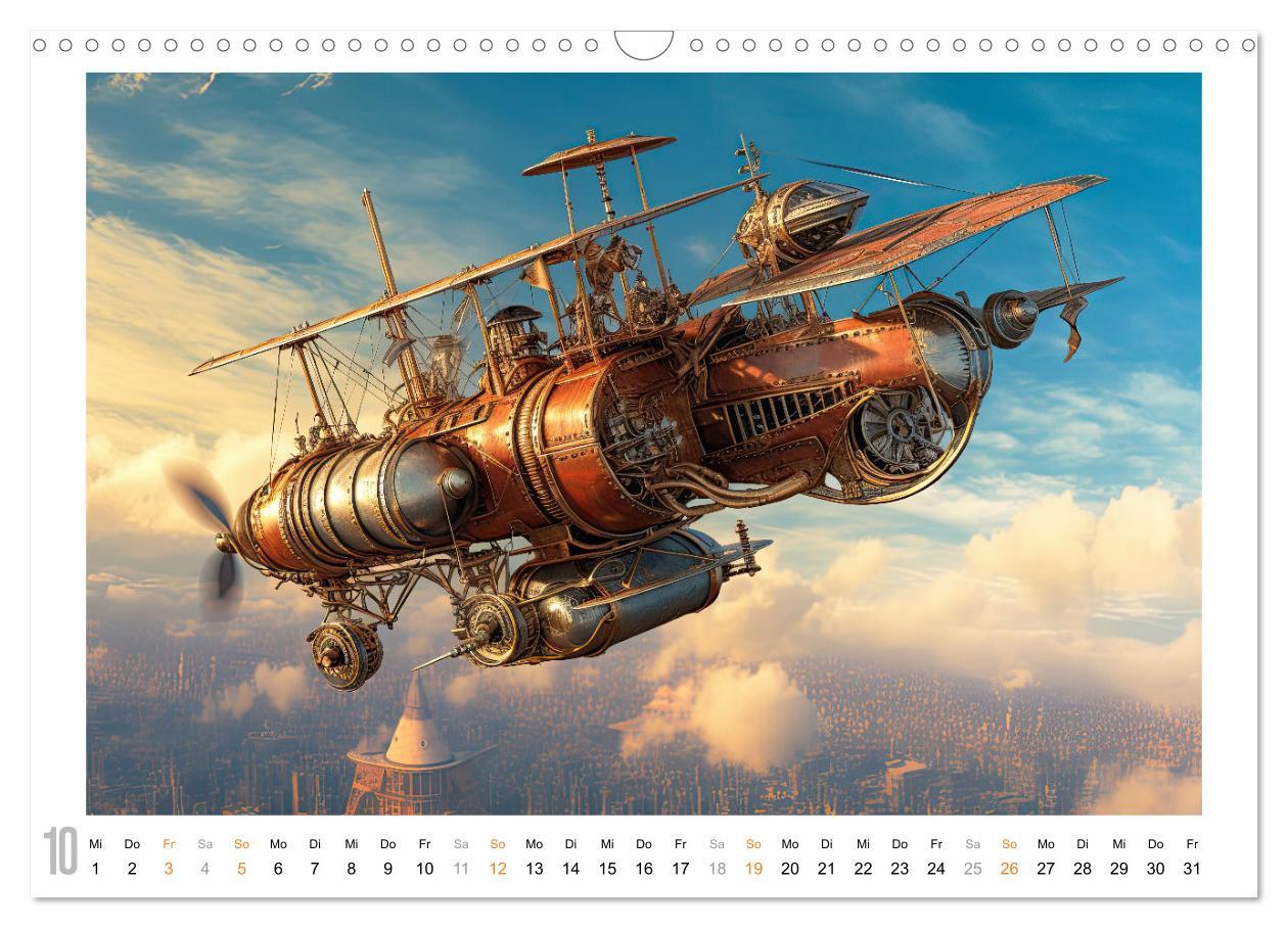 Bild: 9783383899713 | Steampunk Luftfahrt (Wandkalender 2025 DIN A3 quer), CALVENDO...