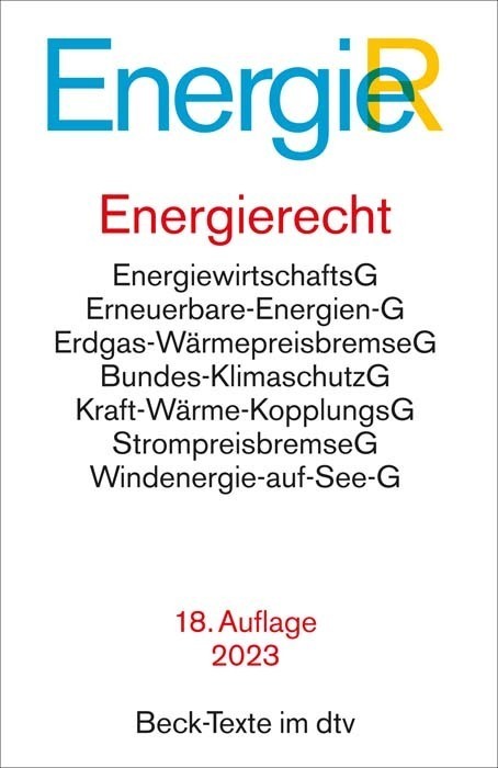 Cover: 9783423532013 | Energierecht | Taschenbuch | LXXXVI | Deutsch | 2023 | DTV