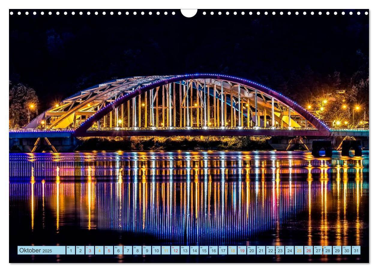 Bild: 9783435585960 | Städte der Welt - Skylines in der Nacht (Wandkalender 2025 DIN A3...