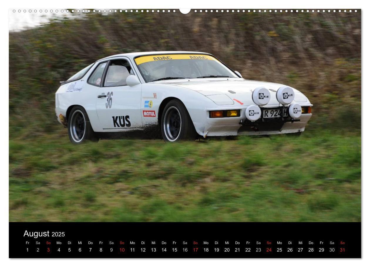 Bild: 9783435631032 | Bergrennen und Rallye im Porsche (Wandkalender 2025 DIN A2 quer),...