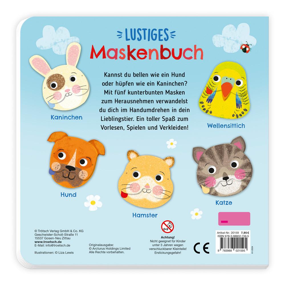 Bild: 9783988021595 | Trötsch Pappenbuch mit Masken Lustiges Maskenbuch Haustiere | KG