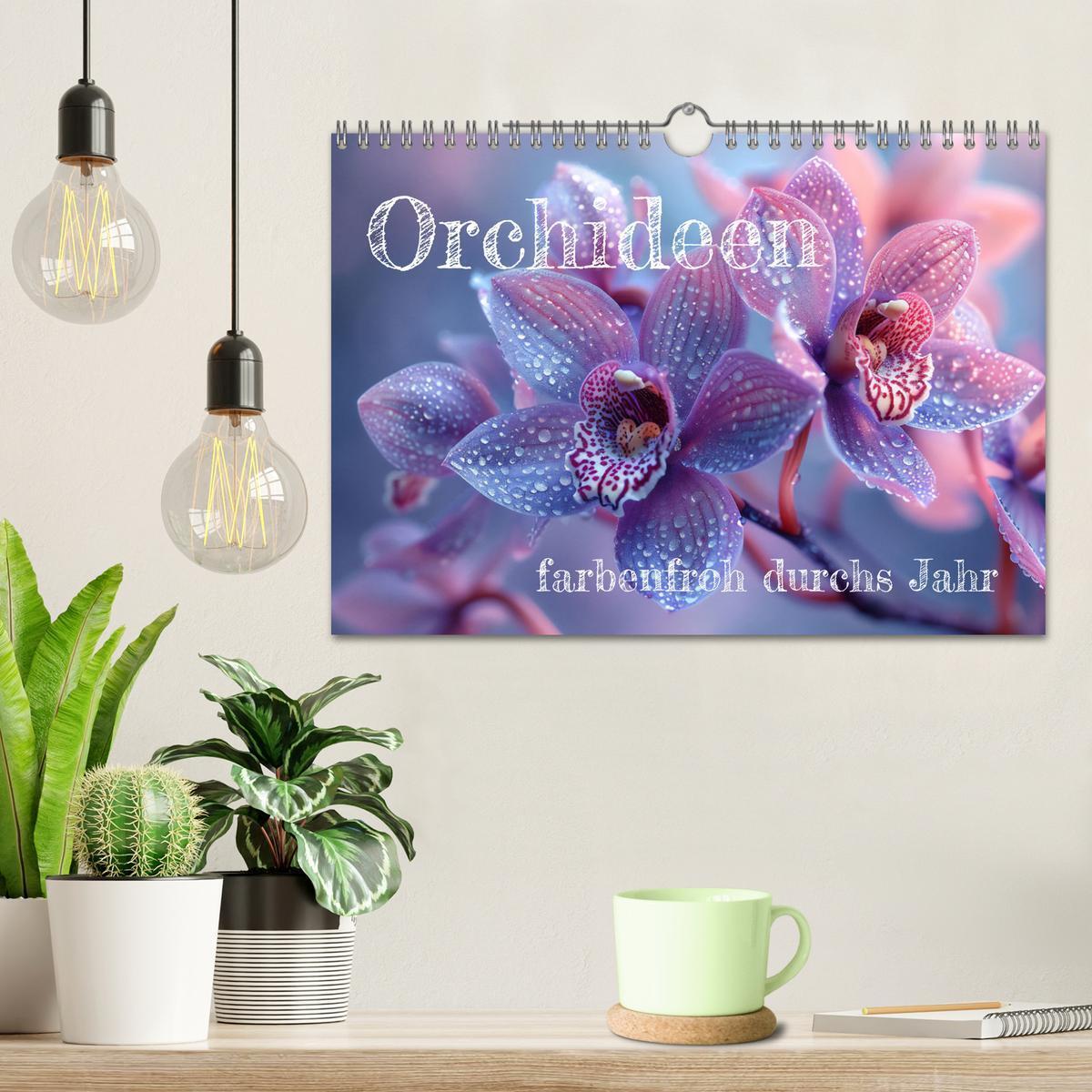 Bild: 9783457165089 | Orchideen - farbenfroh durchs Jahr (Wandkalender 2025 DIN A4 quer),...