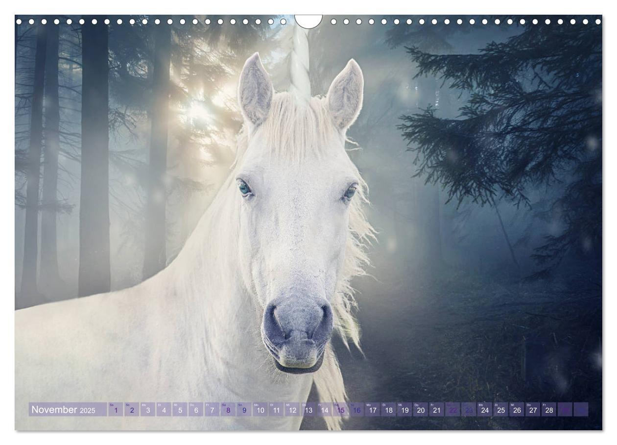 Bild: 9783435307562 | Einhorn Love - Fantasiewelt (Wandkalender 2025 DIN A3 quer),...