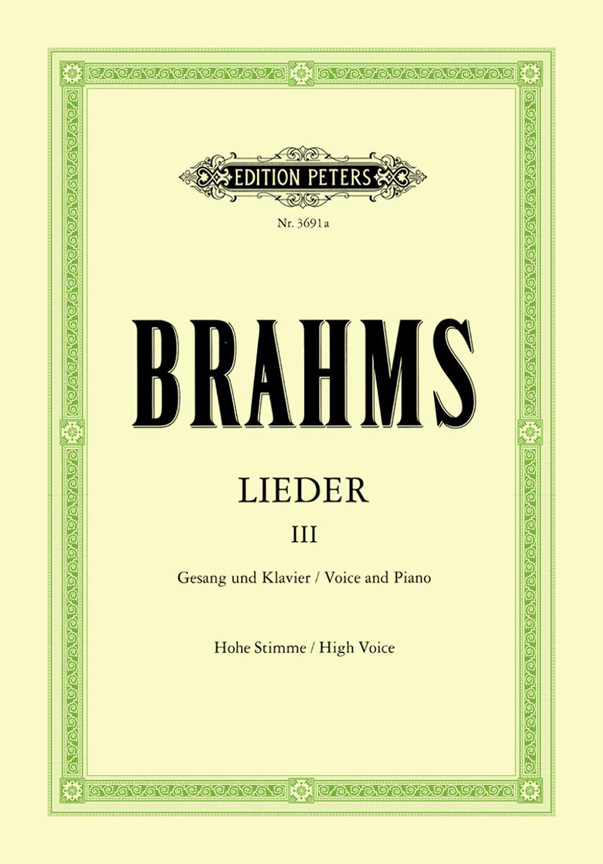 Cover: 9790014017620 | Lieder Vol.3: 65 Songs | Johannes Brahms | Buch | Deutsch