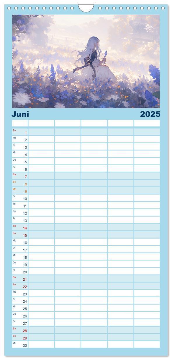 Bild: 9783457135266 | Familienplaner 2025 - Der Mädchen-Kalender mit 5 Spalten...