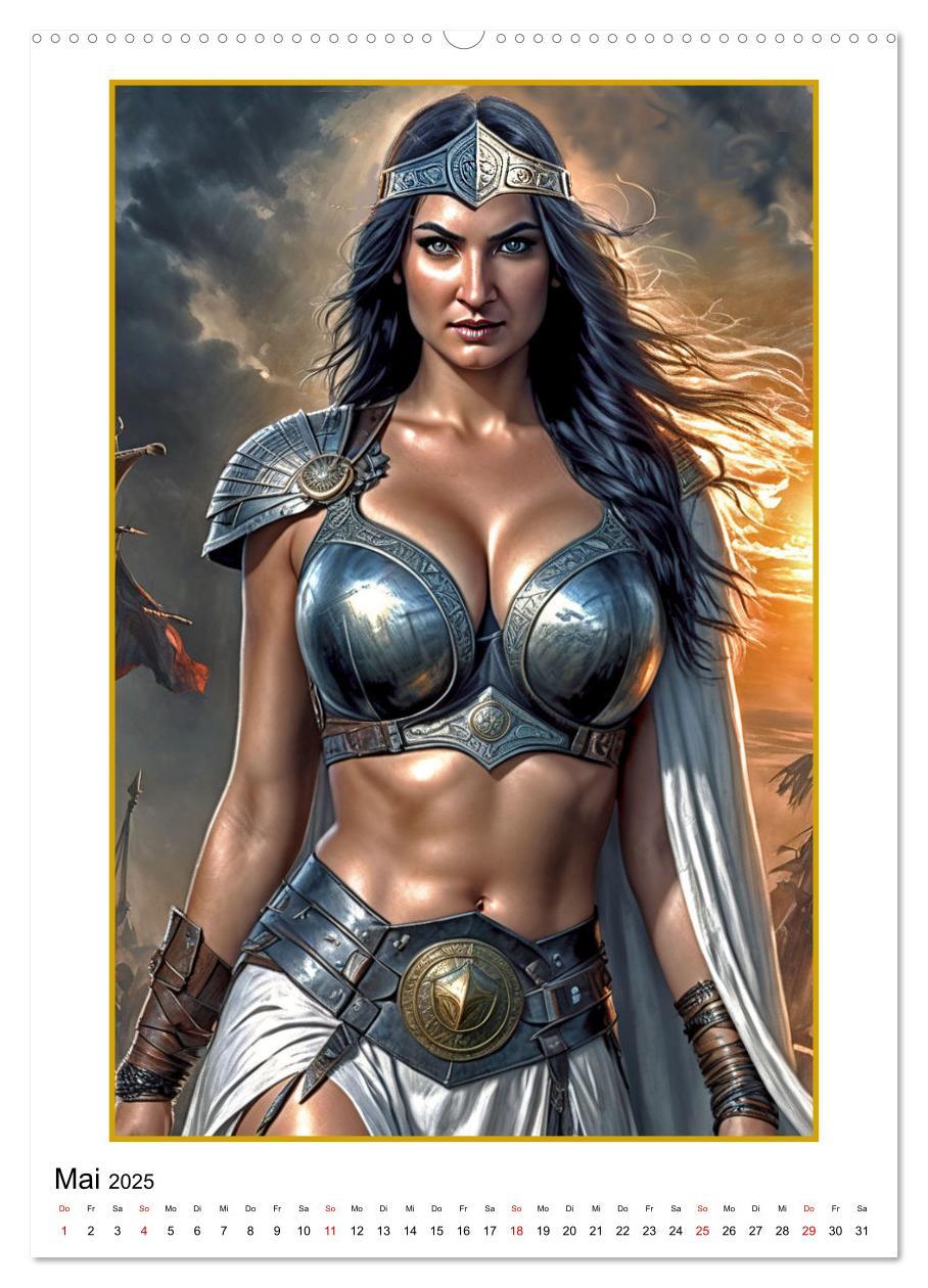 Bild: 9783457155172 | Fantasy-Frauenfiguren (Wandkalender 2025 DIN A2 hoch), CALVENDO...