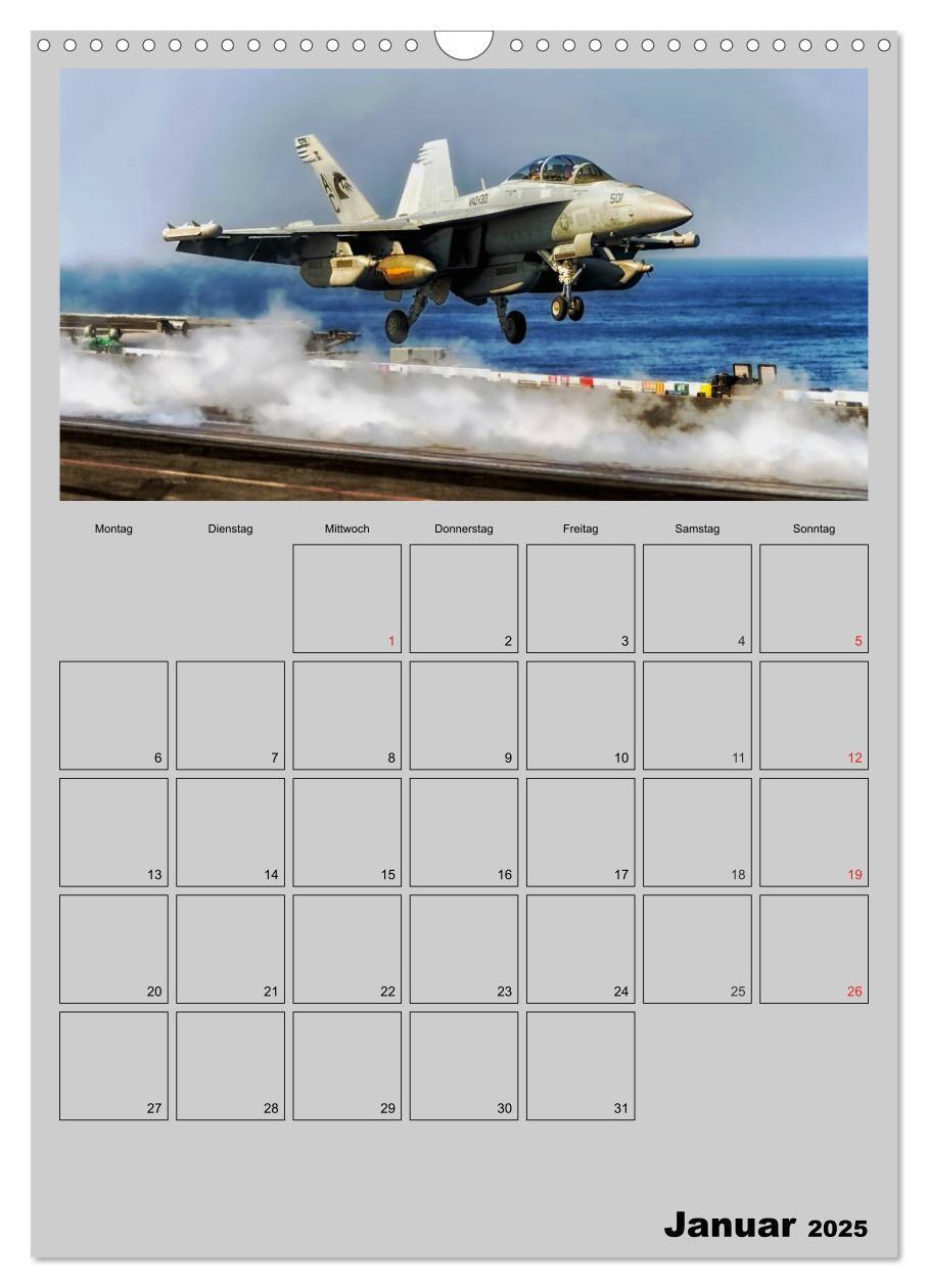 Bild: 9783457035047 | Militär. U.S. Kampfflugzeuge (Wandkalender 2025 DIN A3 hoch),...