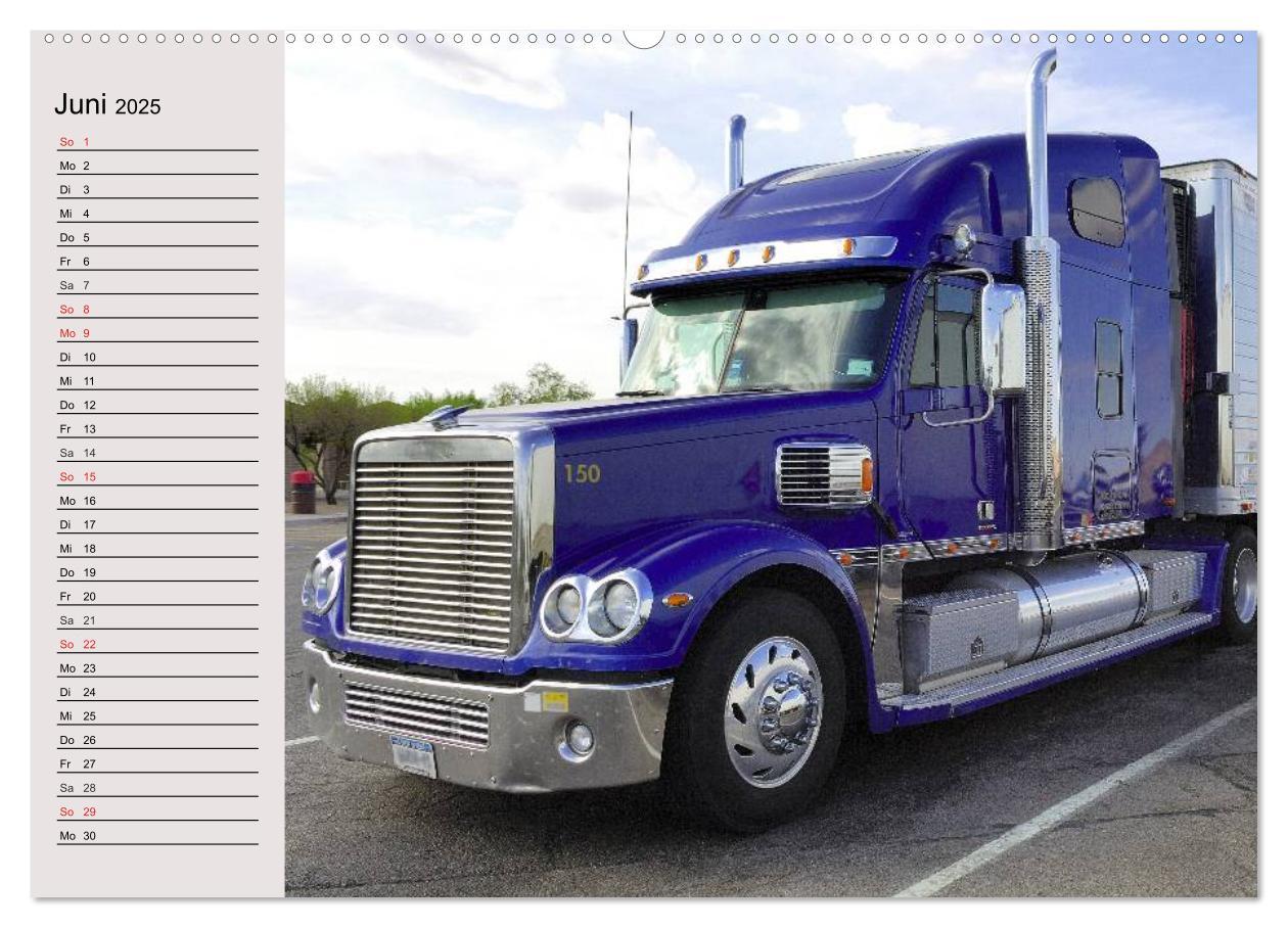 Bild: 9783435483518 | US-Trucks. Faszination Langhauber (Wandkalender 2025 DIN A2 quer),...