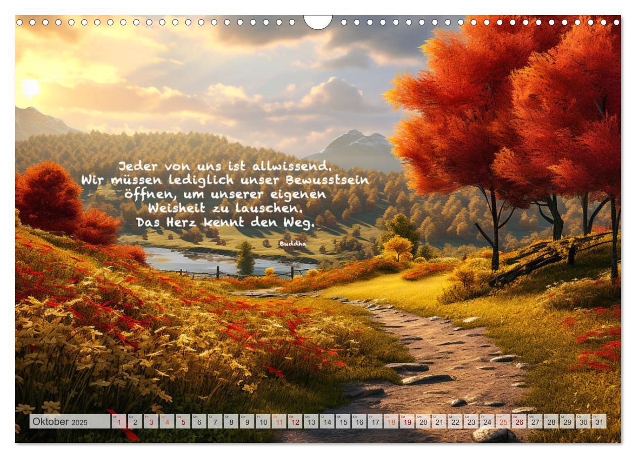 Bild: 9783383909184 | Meditation und innerer Frieden (Wandkalender 2025 DIN A3 quer),...