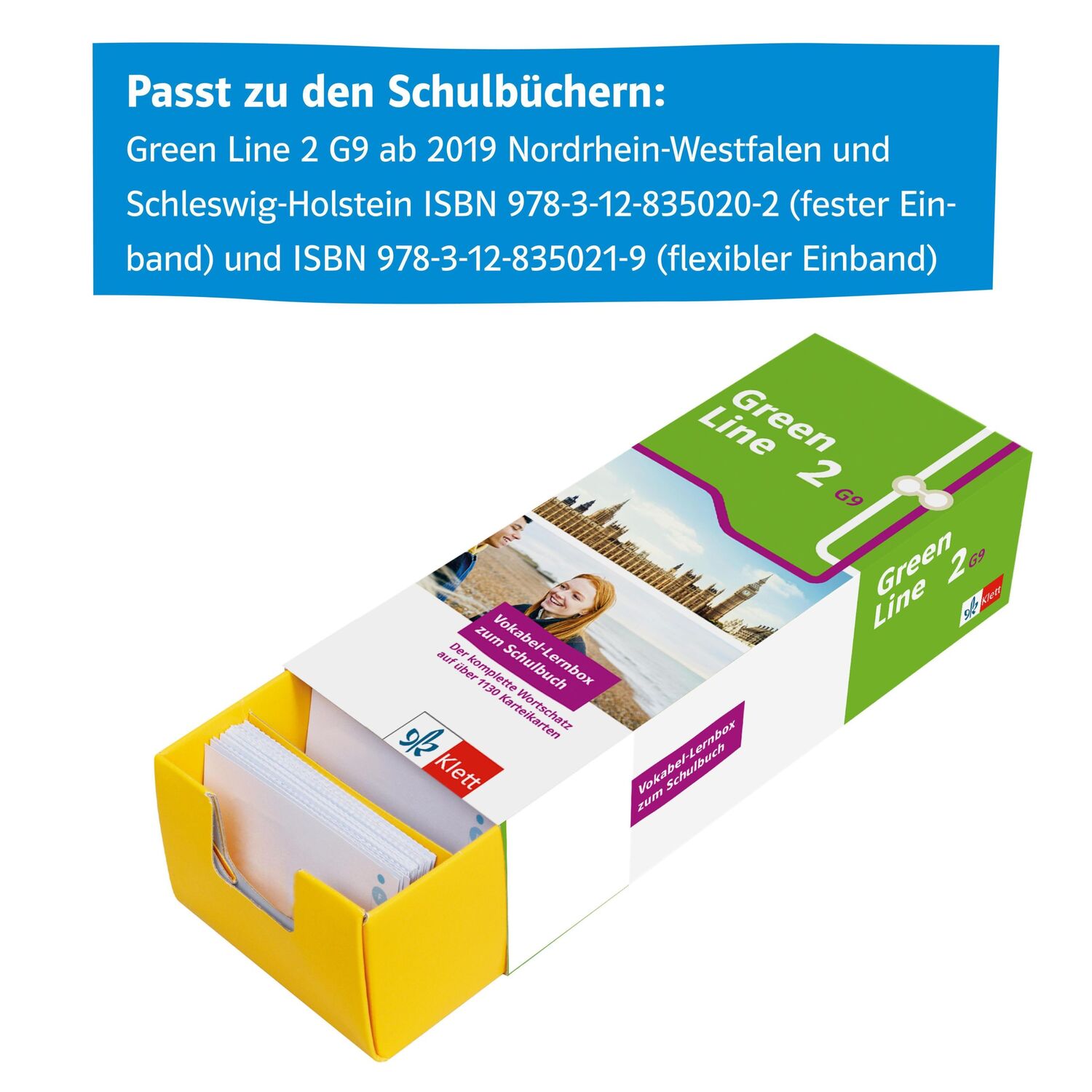 Bild: 9783129240564 | Green Line 2 G9 (Neue Ausgabe ab 2019) Klasse 6 Vokabel-Lernbox zum...