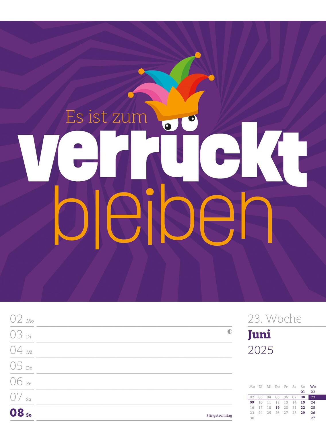 Bild: 9783838425955 | Klartext Sprüchekalender - Wochenplaner Kalender 2025 | Kunstverlag