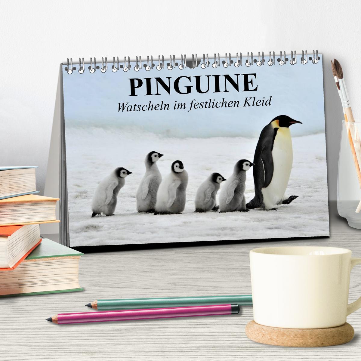 Bild: 9783435651221 | Pinguine - Watscheln im festlichen Kleid (Tischkalender 2025 DIN A5...