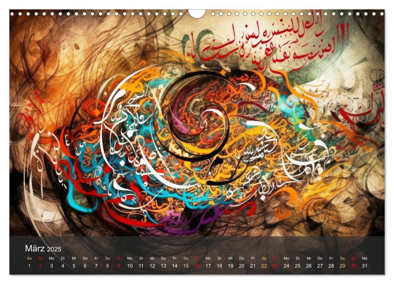 Bild: 9783435368358 | Arabische Kalligraphie in Kunstform (Wandkalender 2025 DIN A3...