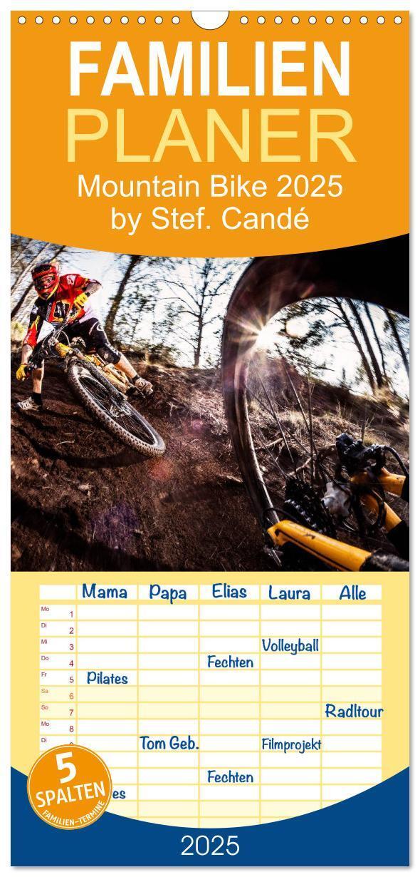 Cover: 9783457122501 | Familienplaner 2025 - Mountain Bike 2025 by Stef. Candé mit 5...