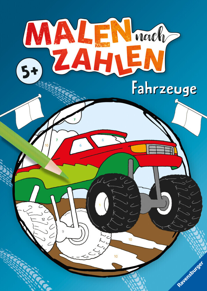 Cover: 9783473417261 | Malen nach Zahlen ab 5: Fahrzeuge | Rolf Bunse | Taschenbuch | 24 S.