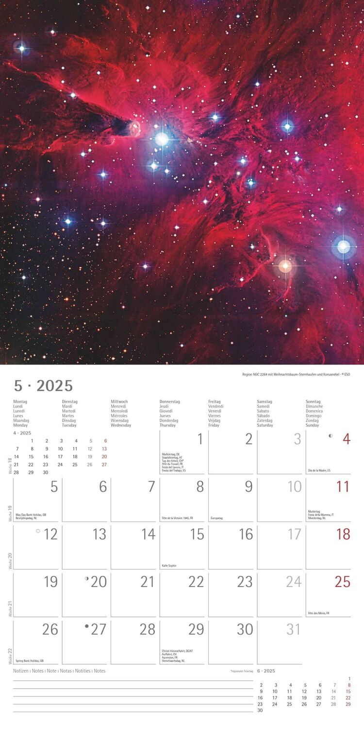 Bild: 4251732343163 | Space 2025 - Broschürenkalender 30x30 cm (30x60 geöffnet) -...