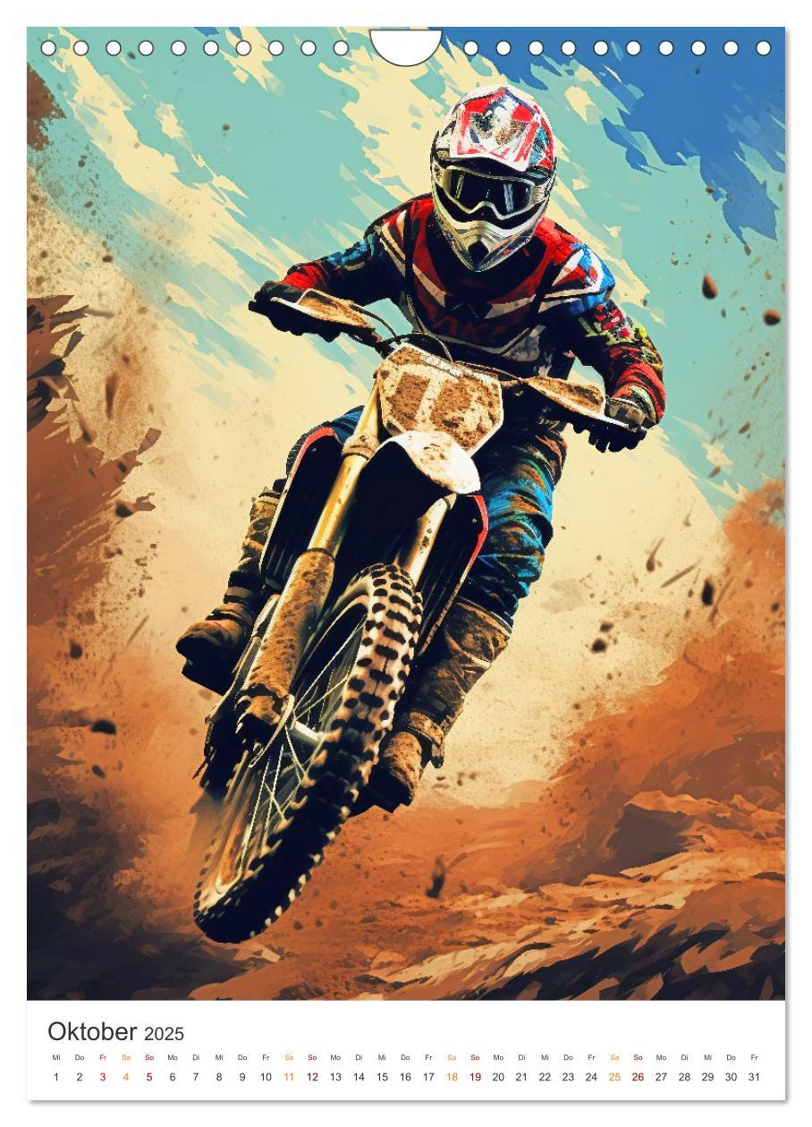 Bild: 9783435853472 | Motocross - Mit Leib und Seele dabei (Wandkalender 2025 DIN A4...