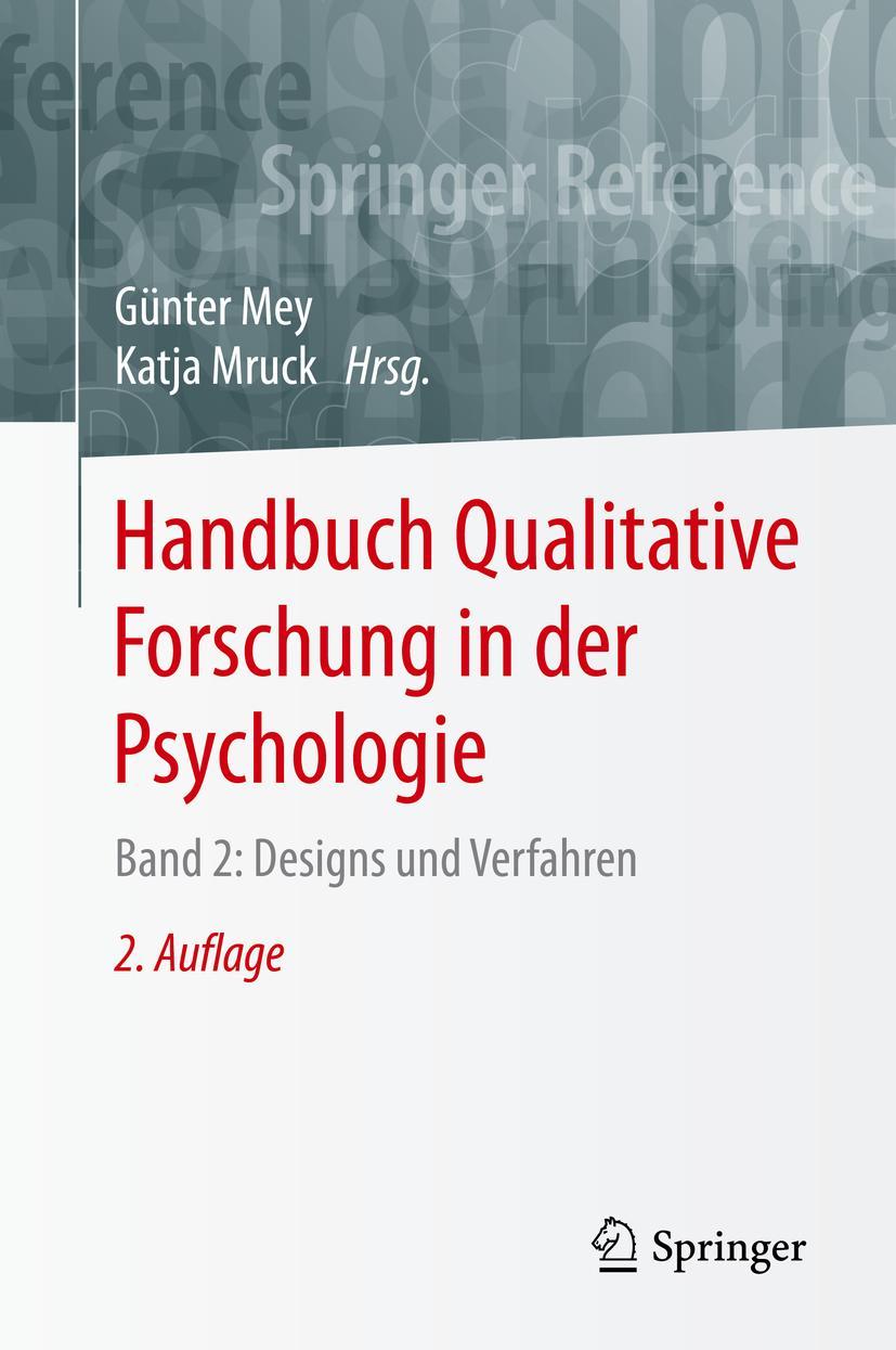 Cover: 9783658268862 | Handbuch Qualitative Forschung in der Psychologie | Mruck (u. a.) | XV